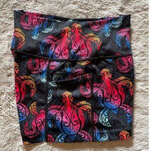 CVG Rainbow Turtle Athletic Shorts (S) NWOT